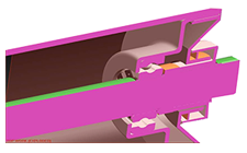 高效托輥三維圖